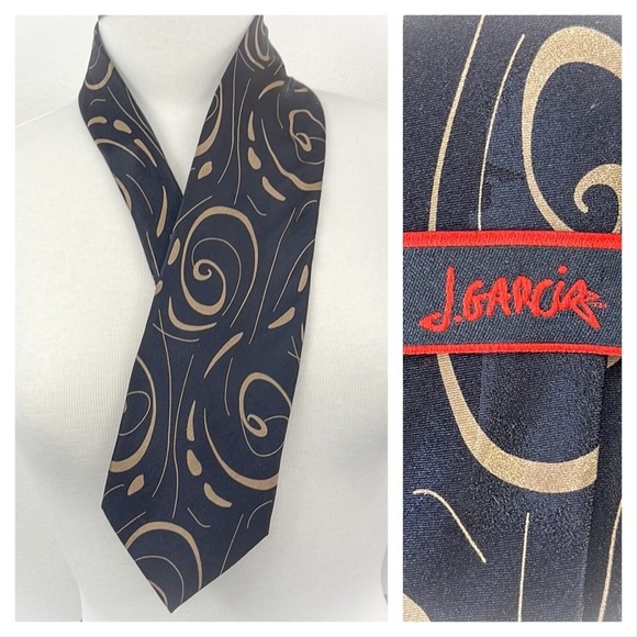 💕Another Stunning Jerry Garcia Mens Silk Tie💕 - Picture 1 of 12